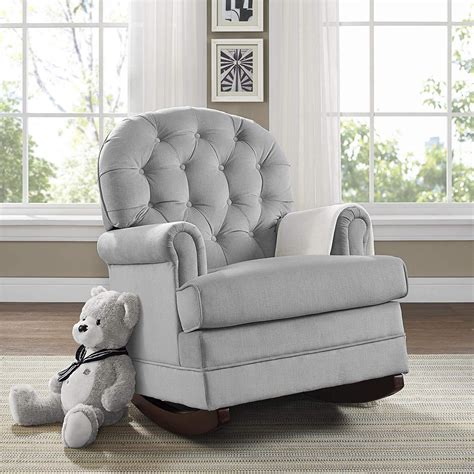 gray nursery rocking chair|nursing rocking chair with ottoman.